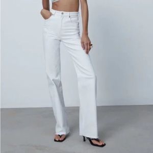 ZARA white jeans
